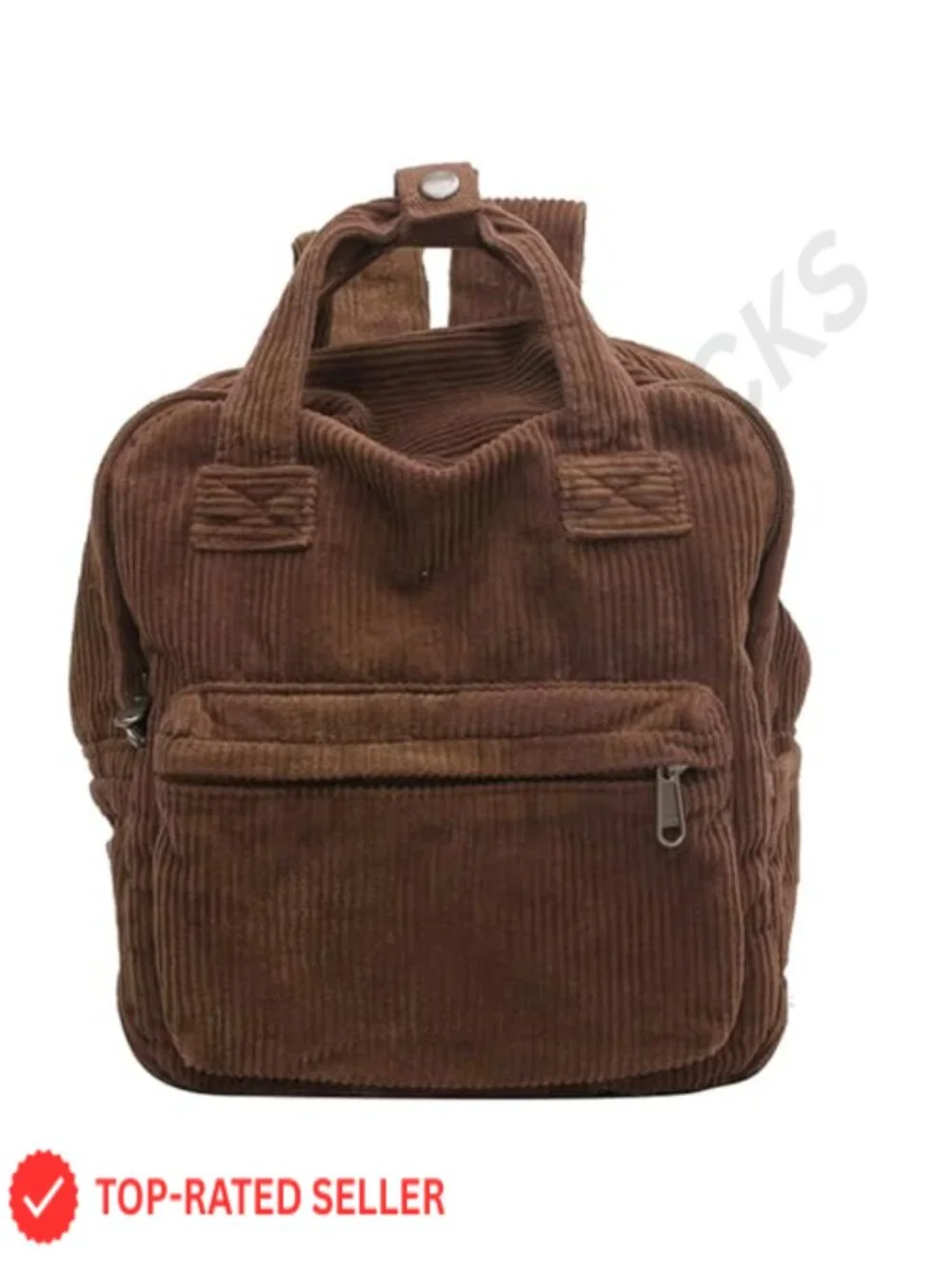 Small Corduroy Backpack Purse for Women Vintage Mini Fashion Casual Aesthetic